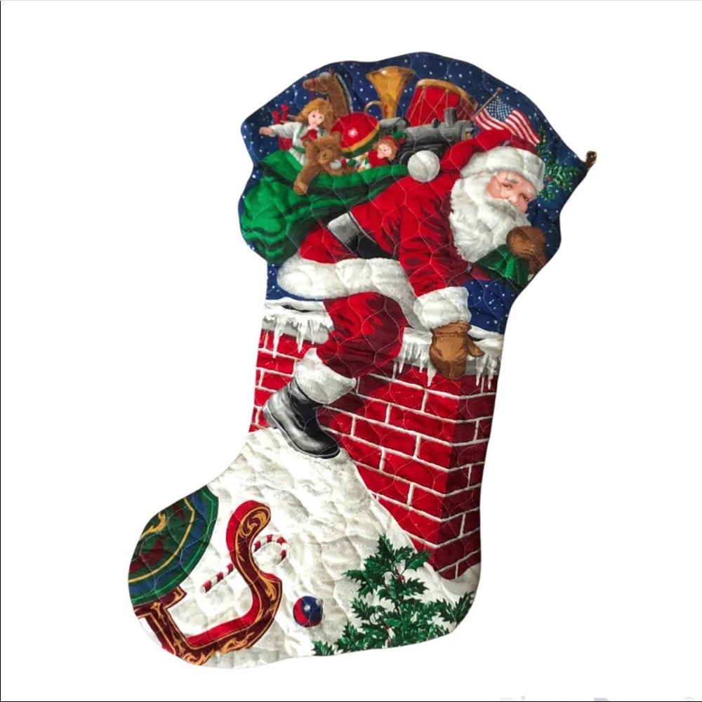 XL jumbo Christmas Stocking. Vintage Cranston design. Never used